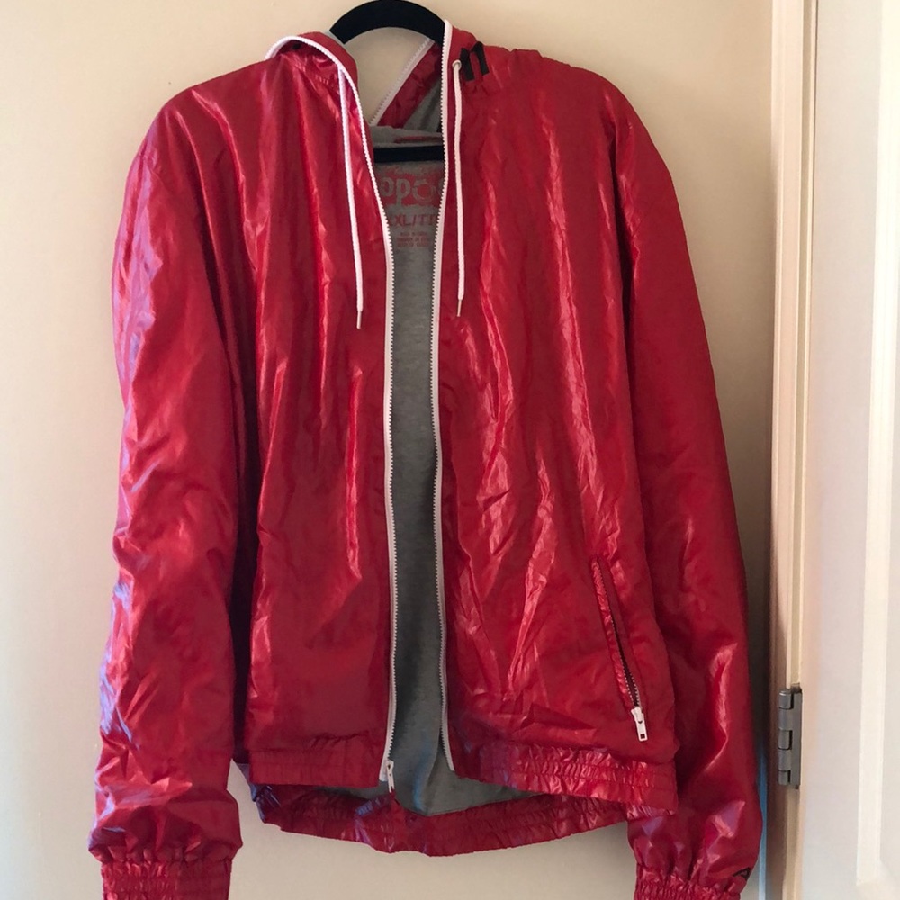Aeropostale red lightweight rain jacket